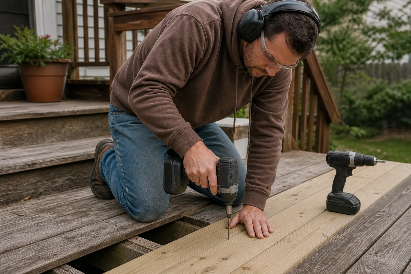 A realistic, unbranded project scene related to when an impact driver is the better buy than a bigger drill
